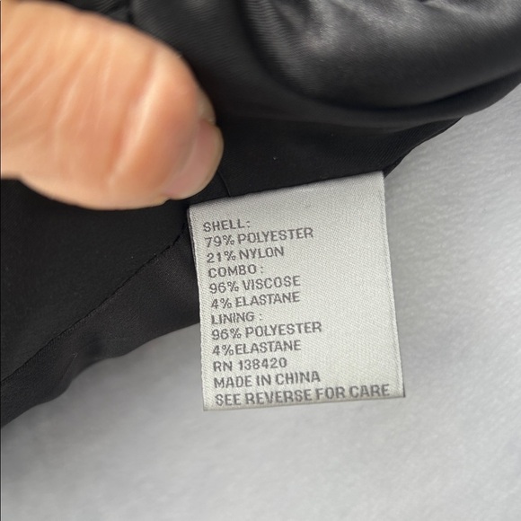 Carlisle New York floral jacquard blazer black multicolor size 6 - Picture 9 of 13